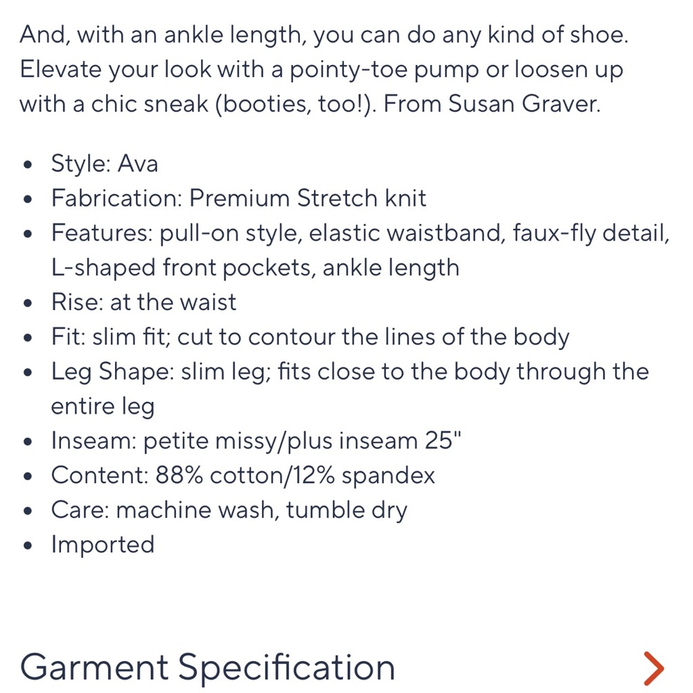 Susan Graver (2 pairs) Weekend Petite Premium Stretch Ava Slim Ankle Pants 1XP - Picture 10 of 10
